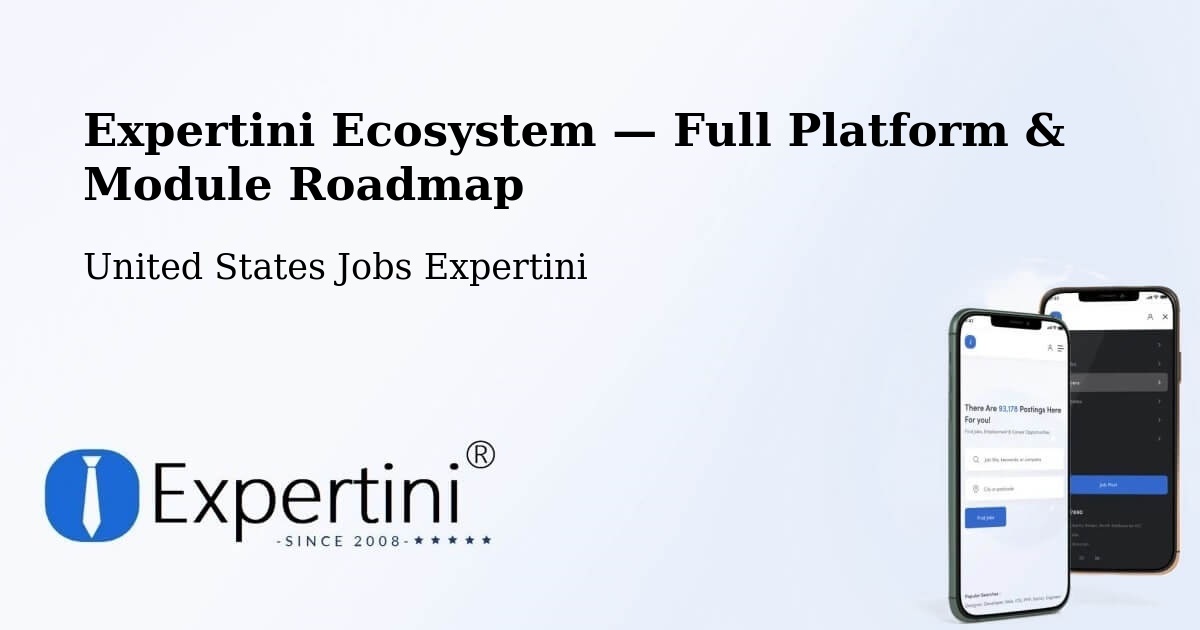 Expertini Ecosystem — Full Platform & Module Roadmap – Middlefield