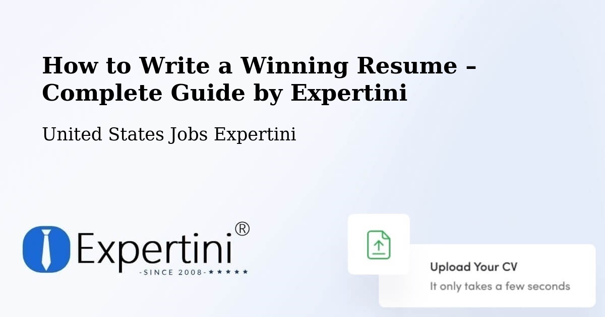 Resume Writing Guide for Job Seekers – Middlefield - Middlefield, United States Jobs Expertini